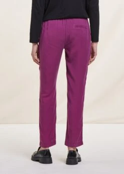 Pantalon Fluide Violet En Lyocell -Mode Soldes Boutique FA PA DAMILA 1488 b