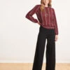 Pantalon Noir Large En Jersey Milano -Mode Soldes Boutique FB PA CHARLI M 700 1