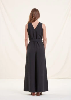 Combinaison Pantalon Sans Manches Noire -Mode Soldes Boutique FD CO LOMEE V 700 b