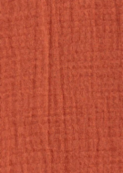 Chemisier Orange Ample En Gaze De Coton -Mode Soldes Boutique FF CH SILVIA A 153 d