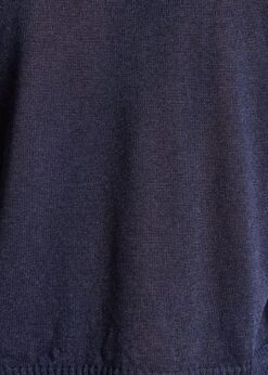 Gilet Court Bleu Marine Manches Longues Col V -Mode Soldes Boutique FF GI MANELE V 608 d