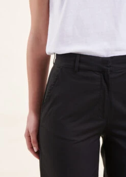 Pantalon Large Noir 7/8ème En Coton -Mode Soldes Boutique FF PA RONAC 700 6