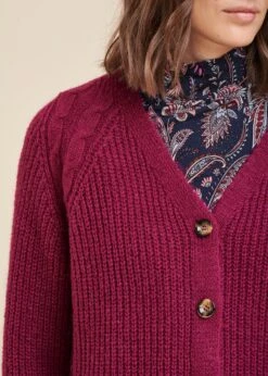 Gilet Violet Mousseux Encolure V -Mode Soldes Boutique FG GI TARZAN 1488 6