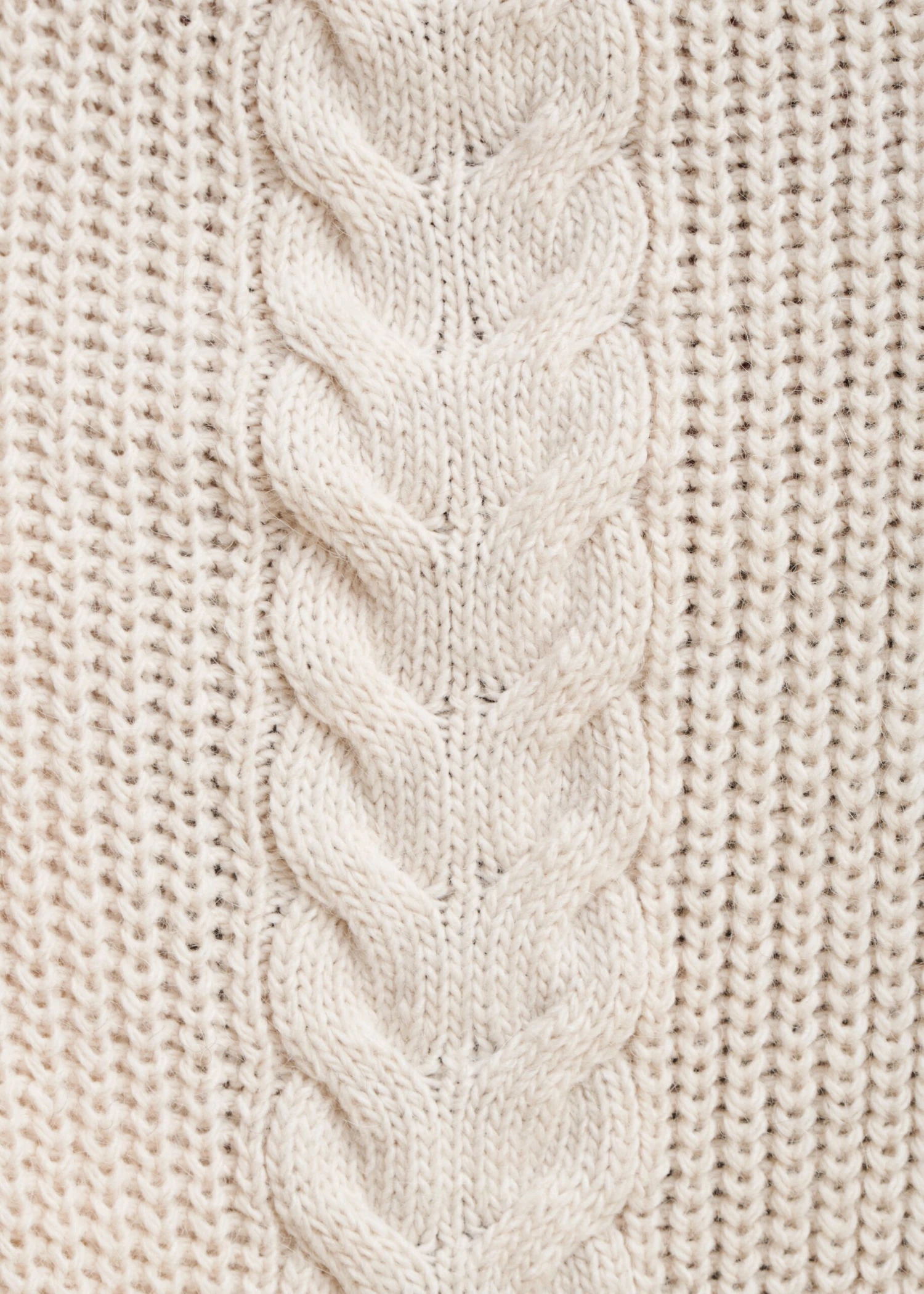 Gilet écru Mi-long Ample 6 Gilet écru Mi-long Ample – Image 4