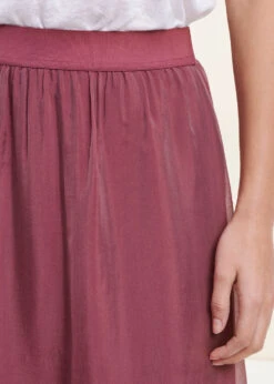 Jupe Longue Terracotta En Voile Taille élastique -Mode Soldes Boutique FG JU LAURENZ 1547 6