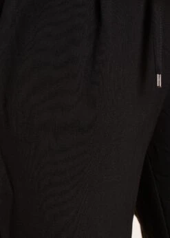 Pantalon Noir Coupe Carotte -Mode Soldes Boutique FG PA CASCADE E 700 d