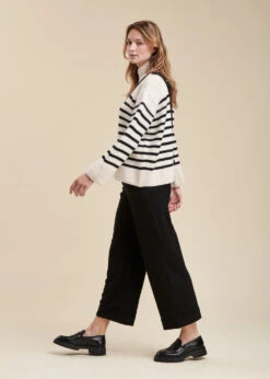 Pantalon Noir Droit 7/8ème -Mode Soldes Boutique FG PA RONAC E 700 c