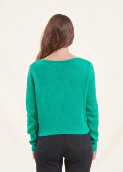Pull Vert Avec Nœud -Mode Soldes Boutique FG PU TANNES 1463 b