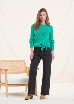 Pull Vert Avec Nœud -Mode Soldes Boutique FG PU TANNES 1463 c