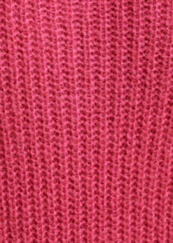 Pull Rose Mousseux Encolure Ronde -Mode Soldes Boutique FG PU TRACOL 1237 d