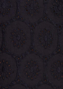 Chemise Noire En Broderie Anglaise Manches 3/4 -Mode Soldes Boutique FH CH VAPOLA R 700 d