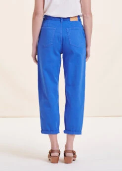 Jean Boyfriend Bleu En Coton Biologique -Mode Soldes Boutique FH JE CROATI C 165 b