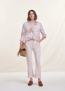 Jean Légèrement évasé Rose En Coton Biologique 15 Jean Légèrement évasé Rose En Coton Biologique -Mode Soldes Boutique FH JE SMIKY C 1332 c