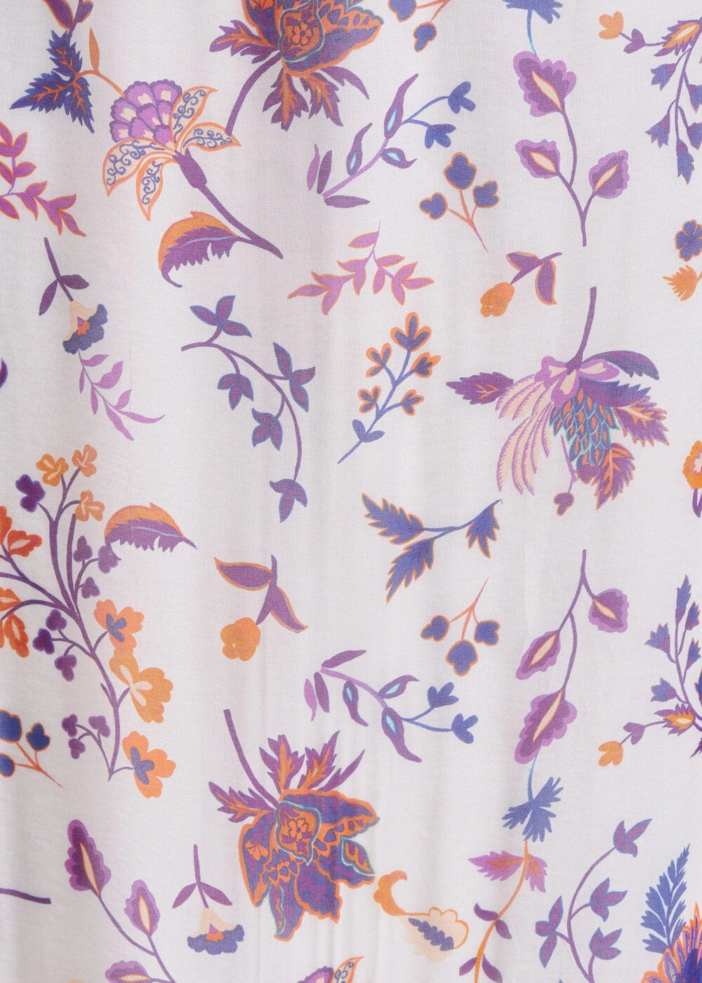 Jupe Longue Fluide écrue Fleurie Taille élastique 7 Jupe Longue Fluide écrue Fleurie Taille élastique – Image 5