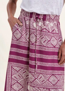 Jupe Longue Violette Fluide Imprimé Foulard -Mode Soldes Boutique FH JU SEDRA F 1488 6