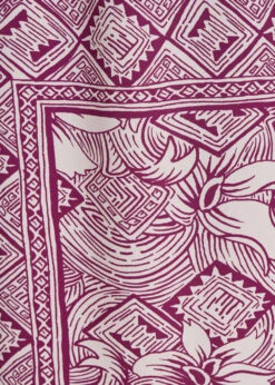 Jupe Longue Violette Fluide Imprimé Foulard -Mode Soldes Boutique FH JU SEDRA F 1488 d