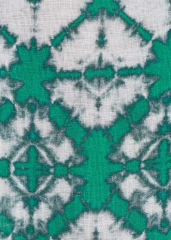 Pantalon Large Vert Chlorophylle En Lin à Taille Haute Tie & Dye -Mode Soldes Boutique FH PA BLANDIN M 1549 d