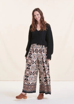 Pantalon Large Taille élastique Imprimé Ethnique -Mode Soldes Boutique FH PA SIMBA M 700 c