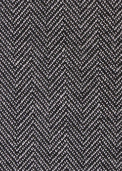 Pantalon Droit Motif Chevrons Gris Foncé -Mode Soldes Boutique FH PA TEMPLE 695 d