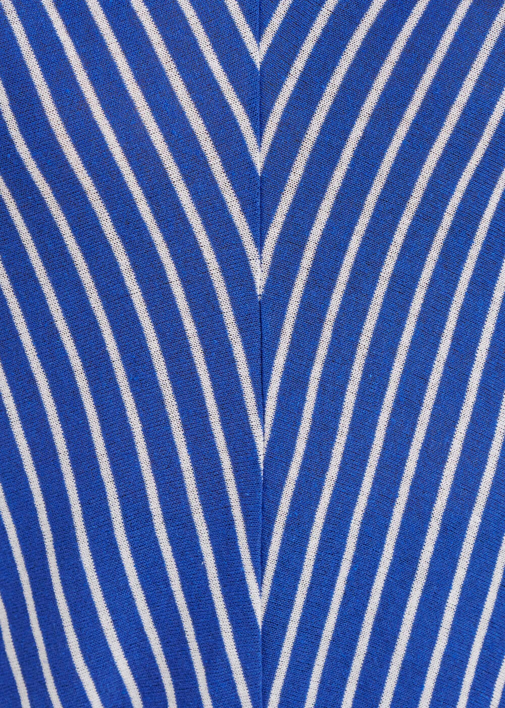 Pull Rayé Bleu Roi Manches 3/4 Col V 5 Pull Rayé Bleu Roi Manches 3/4 Col V – Image 4