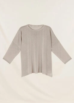 Pull Doré Manches 3/4 Oversize -Mode Soldes Boutique FH PU SELFIX V 154 7