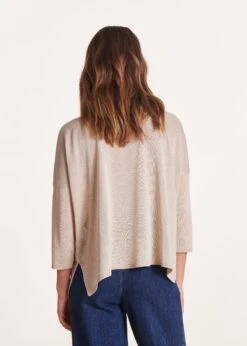 Pull Doré Manches 3/4 Oversize -Mode Soldes Boutique FH PU SELFIX V 154 b