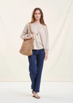 Pull Doré Manches 3/4 Oversize -Mode Soldes Boutique FH PU SELFIX V 154 c