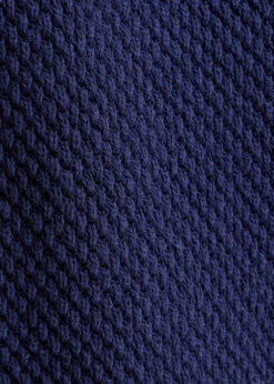 Pull Bleu Marine Manches Longues Encolure Tunisienne -Mode Soldes Boutique FH PU VUPA 608 d