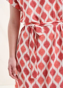 Robe Courte Corail Manches Courtes Et Encolure Bateau -Mode Soldes Boutique FH RO SOLANGE D 714 6