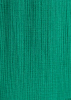 Robe Longue Verte à Bretelles En Gaze De Coton Biologique -Mode Soldes Boutique FH RO VALAK D 1549 d