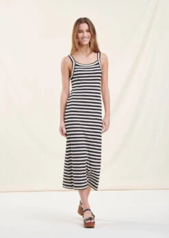 Robe Débardeur Rayée En Coton