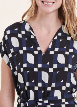 Robe Courte Manches Courtes à Imprimé -Mode Soldes Boutique FH RO VESTI P 496 6