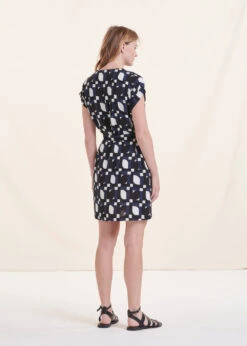 Robe Courte Manches Courtes à Imprimé -Mode Soldes Boutique FH RO VESTI P 496 b