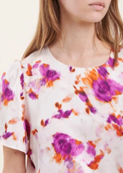 Top Ample Manches Courtes Fleuri Encolure Ronde -Mode Soldes Boutique FH TO VALPHA C 510 6