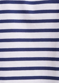 T-shirt Marinière En Coton Biologique Manches Courtes -Mode Soldes Boutique FH TS VARADI 1107 d
