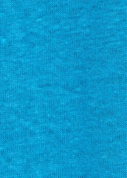 T-shirt Bleu Azur En Lin Manches Courtes -Mode Soldes Boutique FH TS VIRANO 1377 d